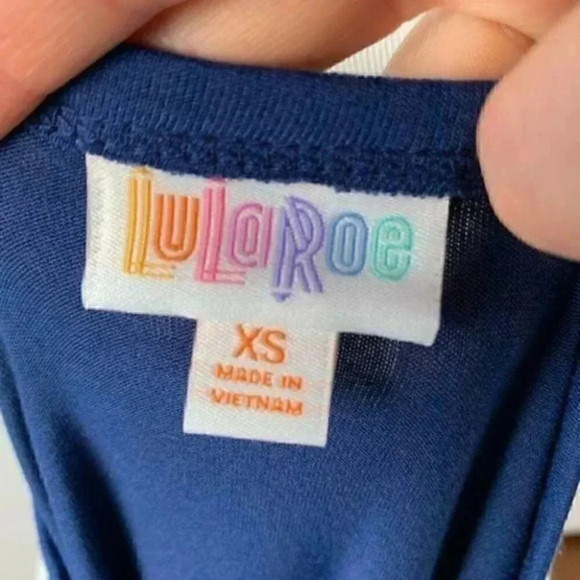 Lularoe dress straight Julia sz XS 0-2 color block - Picture 6 of 9